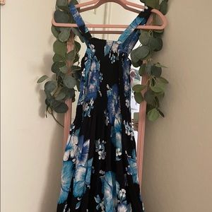 vintage rayon floral dress!